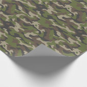Green Camouflage Muster Geschenkpapier (Ecke)
