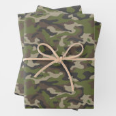 Green Camouflage Muster Geschenkpapier Set (Beispiel)