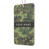 Green Camouflage Muster, Ihr Name, Personalisieren Autolufterfrischer (Links)