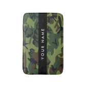 Green Camouflage Muster, Ihr Name, Personalisieren Badematte (Vorderseite Vertikal)