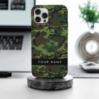 Green Camouflage Muster, Ihr Name, Personalisieren