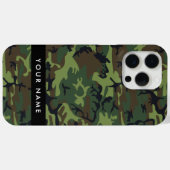 Green Camouflage Muster, Ihr Name, Personalisieren Case-Mate iPhone Hülle (Rückseite (Horizontal))