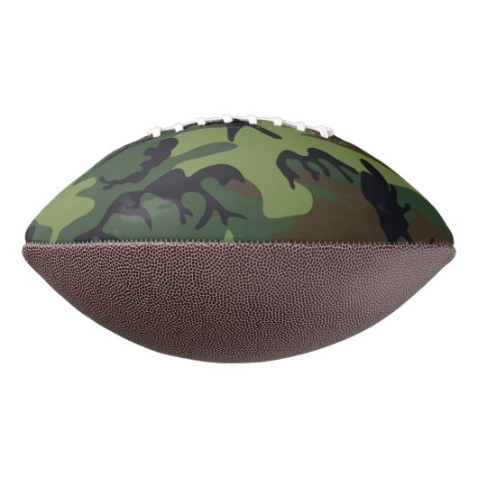 Green Camouflage Muster, Ihr Name, Personalisieren Football (Gedreht 90)