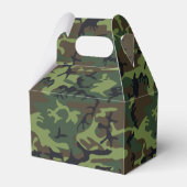 Green Camouflage Muster, Ihr Name, Personalisieren Geschenkschachtel (Rückseite)