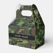 Green Camouflage Muster, Ihr Name, Personalisieren Geschenkschachtel (Vorderseite)
