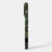 Green Camouflage Muster, Ihr Name, Personalisieren iPhone Hülle (Linke Seite)