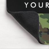 Green Camouflage Muster, Ihr Name, Personalisieren Mousepad (Ecke)