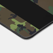 Green Camouflage Muster, Ihr Name, Personalisieren Schreibtischunterlage (Ecke)
