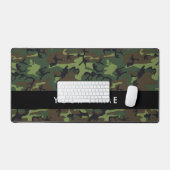 Green Camouflage Muster, Ihr Name, Personalisieren Schreibtischunterlage (Tastatur & Maus)