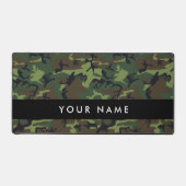 Green Camouflage Muster, Ihr Name, Personalisieren Schreibtischunterlage (Vorderseite)