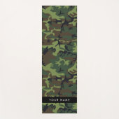 Green Camouflage Muster, Ihr Name, Personalisieren Yogamatte (Vorderseite)