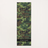 Green Camouflage Muster, Ihr Name, Personalisieren Yogamatte (Rückseite)