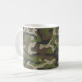 Green Camouflage Muster Kaffeetasse (Vorderseite Links)