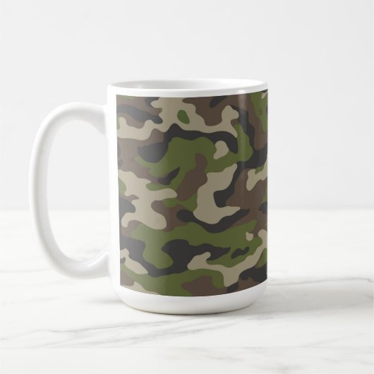 Green Camouflage Muster Kaffeetasse (Links)