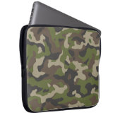 Green Camouflage Muster Laptopschutzhülle (Vorne Rechts)