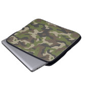 Green Camouflage Muster Laptopschutzhülle (Vorne Knopf)