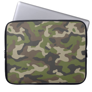 Green Camouflage Muster Laptopschutzhülle