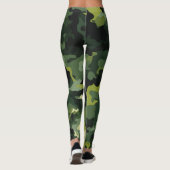 Green Camouflage Muster Leggings (Rückseite)