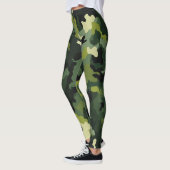 Green Camouflage Muster Leggings (Links)
