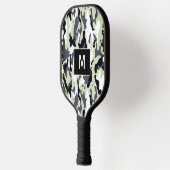 Green Camouflage Muster Monogram Pickleball Schläger (Links)