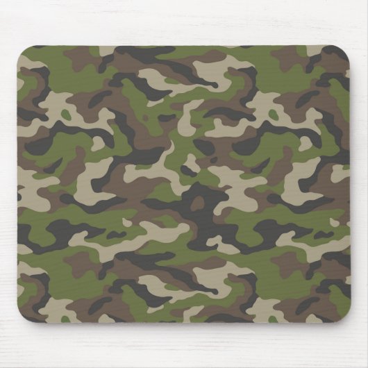 Green Camouflage Muster Mousepad (Vorne)