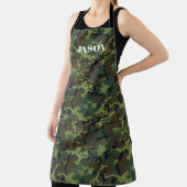 Green Camouflage Muster Personalisiert Schürze (InSitu)