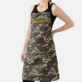 Green Camouflage Muster Personalisiert Schürze (InSitu)