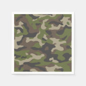 Green Camouflage Muster Serviette (Vorderseite)