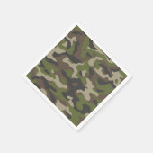 Green Camouflage Muster Serviette (Ecke)