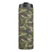 Green Camouflage Muster Thermosbecher (Vorderseite)