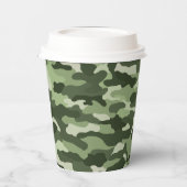 Green Camouflage Pappbecher (Links)