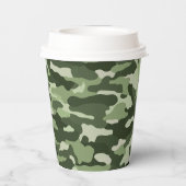 Green Camouflage Pappbecher (Rückseite)