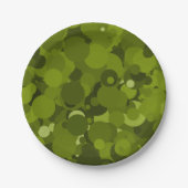 Green Camouflage Pappteller (Vorderseite)