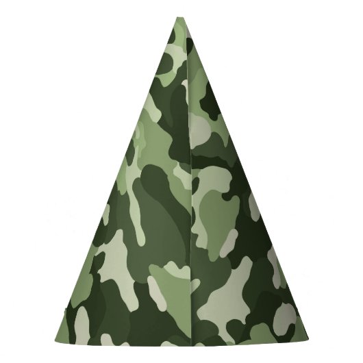 Green Camouflage Partyhütchen (Rückseite)