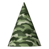 Green Camouflage Partyhütchen (Vorderseite)