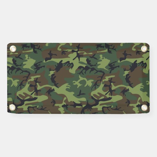 Green Camouflage Pattern, militärisches Muster, Ar Banner (Horizontal)