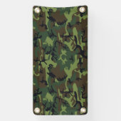 Green Camouflage Pattern, militärisches Muster, Ar Banner (Vertikal)