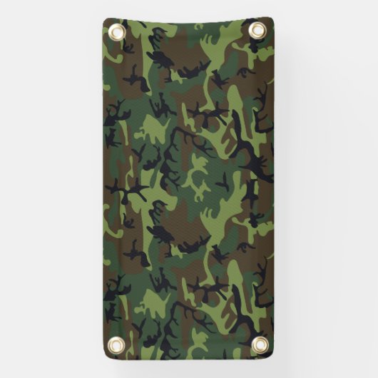 Green Camouflage Pattern, militärisches Muster, Ar Banner (Vertikal)