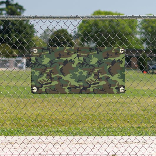 Green Camouflage Pattern, militärisches Muster, Ar Banner (Insitu)