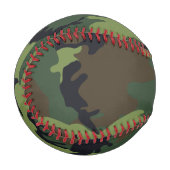Green Camouflage Pattern, militärisches Muster, Ar Baseball (Vorderseite Links)