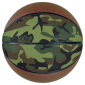 Green Camouflage Pattern, militärisches Muster, Ar Basketball (Vorderseite)