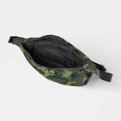 Green Camouflage Pattern, militärisches Muster, Ar Bauchtasche (Offen)