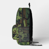 Green Camouflage Pattern, militärisches Muster, Ar Bedruckter Rucksack (Rechts)