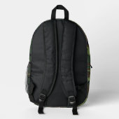 Green Camouflage Pattern, militärisches Muster, Ar Bedruckter Rucksack (Rückseite)