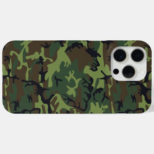 Green Camouflage Pattern, militärisches Muster, Ar Case-Mate iPhone Hülle (Rückseite (Horizontal))