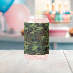 Green Camouflage Pattern, militärisches Muster, Ar Dosenglas