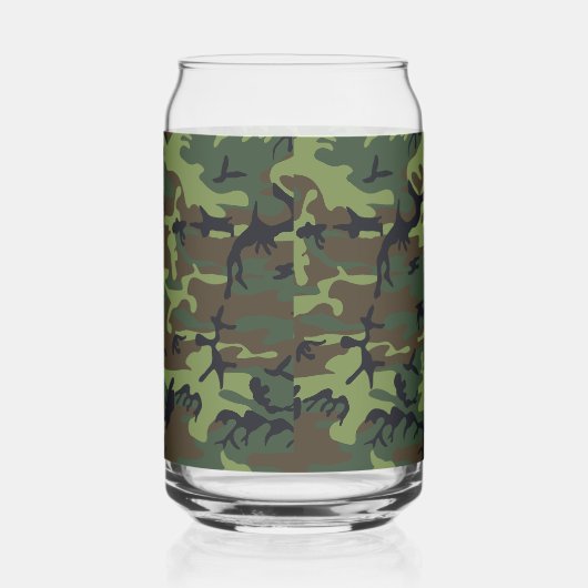 Green Camouflage Pattern, militärisches Muster, Ar Dosenglas (Rechts)