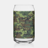 Green Camouflage Pattern, militärisches Muster, Ar Dosenglas (Links)