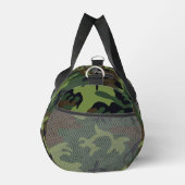 Green Camouflage Pattern, militärisches Muster, Ar Duffle Bag (Rechts)