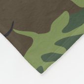 Green Camouflage Pattern, militärisches Muster, Ar Fleecedecke (Ecke)